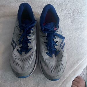 Saucony Men's Gray and Blue Running Shoes